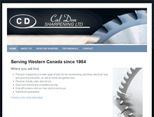 Tablet Screenshot of caldonsharpening.com